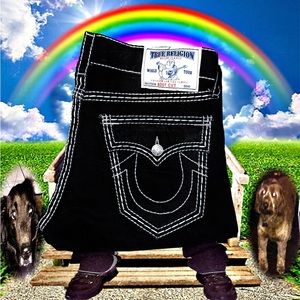 RAREST TRUE RELIGION JEANS. RAINBOW BRIDGE